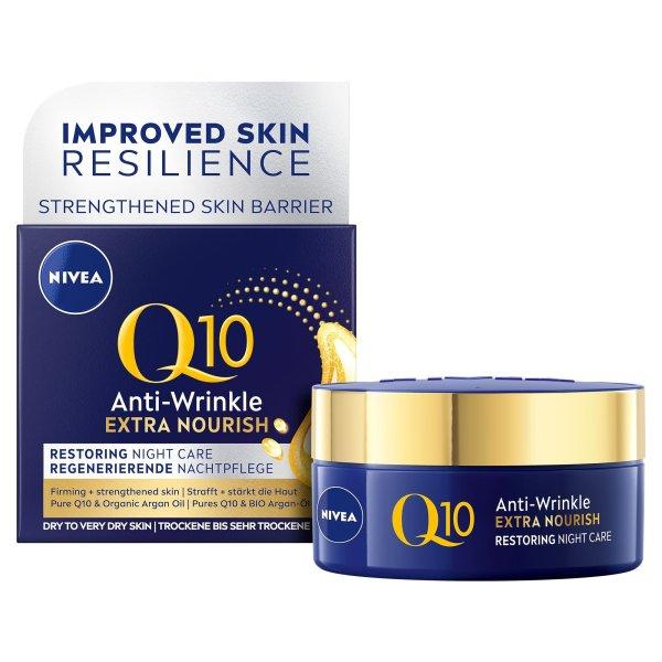 Nivea Tápláló ránctalanító éjszakai krém
Q10 Power (Anti-Wrinkle Extra Nourishing Night Cream) 50 ml