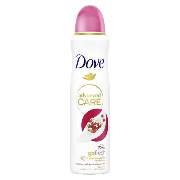 Dove Izzadásgátló spray Advanced Care Pomegranate & Lemon Verbena
(Anti-Perspirant) 150 ml