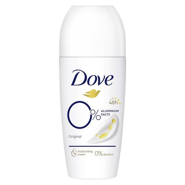 Dove Golyós dezodor Original 0% Alu (Deo Roll-On) 50 ml