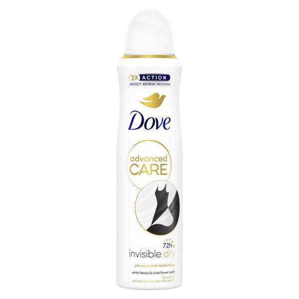 Dove Izzadásgátló spray Advanced Care Invisible Dry
(Anti-Perspirant) 150 ml