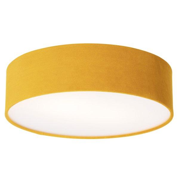 Smart plafondlamp oker 40 cm met gouden binnenkant incl. Wifi A60- Drum