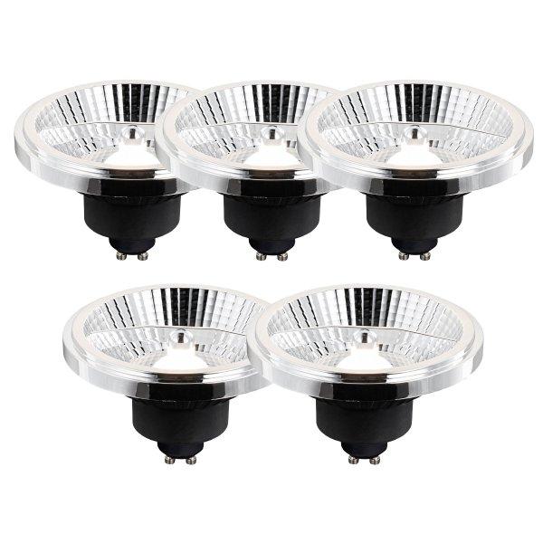 5 darabos GU10 3 lépésben dimmelhető LED izzó AR111 10W 700lm 2200-6500K
készlet