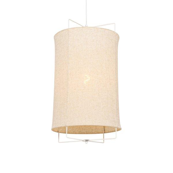 Design függőlámpa fehér bézs lámpabúrával - Rich