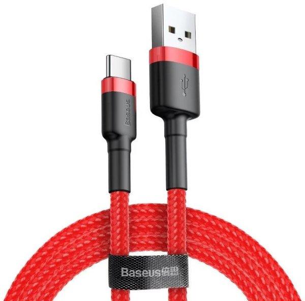 Baseus Adatkábel USB-USB-C 1M 1,5A Piros