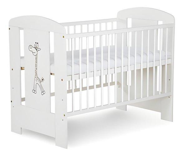 Klups Szafari/Zsiráf kiságy 60x120 - Fehér