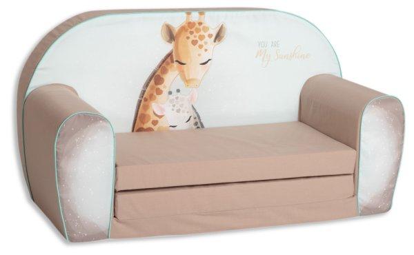 Mama Kiddies prémium szétnyitható dupla gyerekfotel - Giraffe on Mana