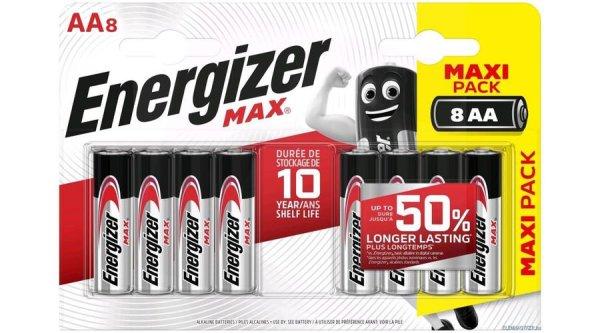 Energizer MAX AA Tartós ceruza elem LR6 B8