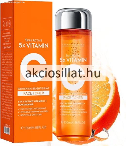 Sadoer Skin Active 5x Vitamin C Face Toner C-vitaminos Arcápoló Tonik 130ml