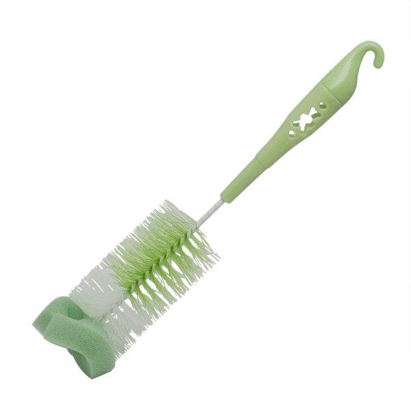 Family Üveg- és csőmosó kefe 29 cm zöld (57095A)