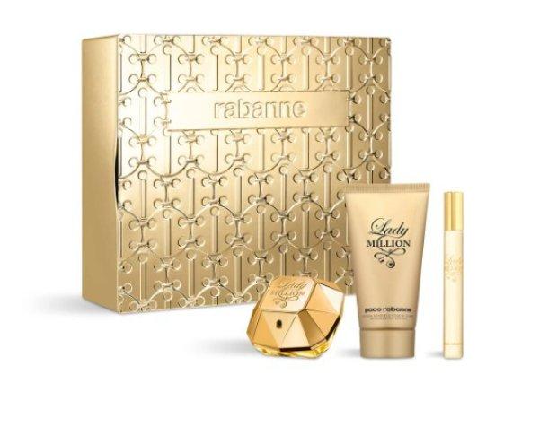 Rabanne Lady Million - EDP 50 ml + testápoló tej 75 ml + EDP 10 ml