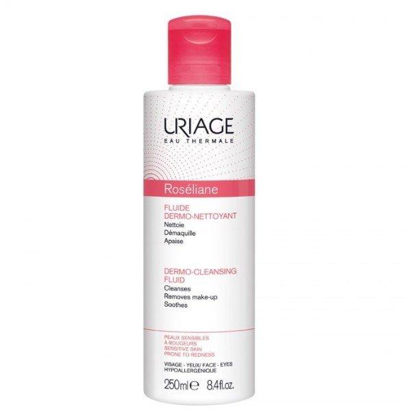 Uriage Dermo-tisztító fluid érzékeny, bőrpírra
hajlamos bőrre Roséliane (Dermo-Cleasing Fluid) 250 ml