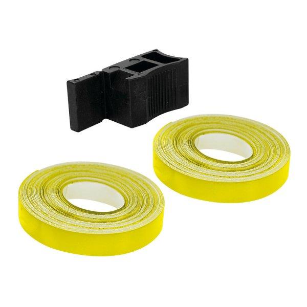 Lampa Wheel Stripe Fluo, Öntapadó Szalag Keréktárcsákhoz - Sárga 7MMX6M