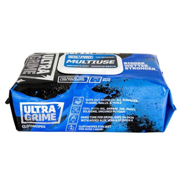 Ultragrime, Törlőkendő Multi, Kéz és Felülettisztító, 100db