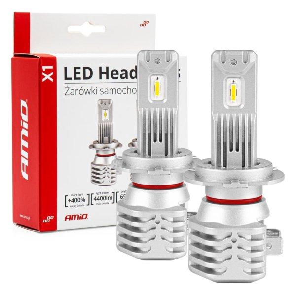 Amio Led Izzó X1 Series H7 6500K 2db