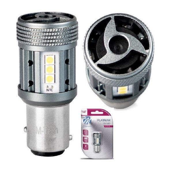 M-Tech, LB853W01B, P21/5W Led Izzó, Fehér, Canbus