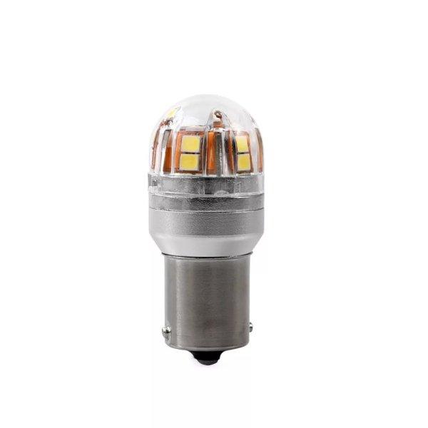 M-TECH IZZÓ 12-24V P21W LED BA15S 1DB 15X2835 SMD LED CANBUS