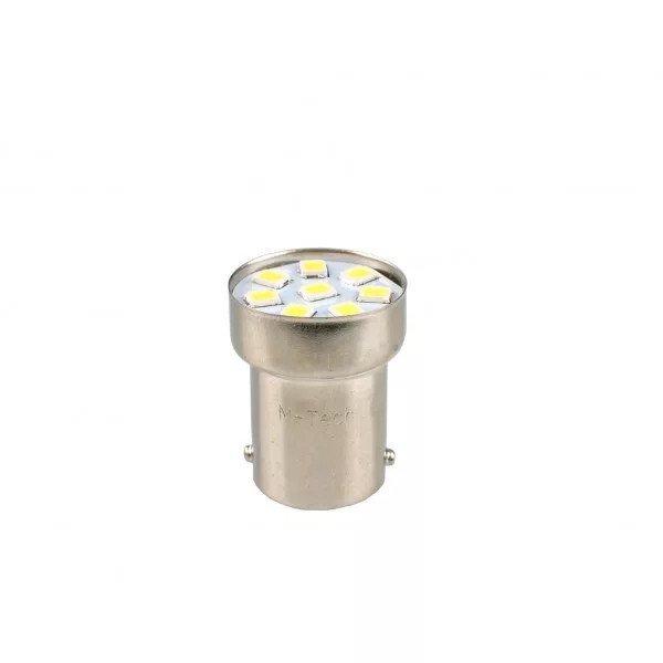 M-TECH IZZÓ 12V G18 BA18S LED SMD 2DB 9X2835 SMD LED PIROS