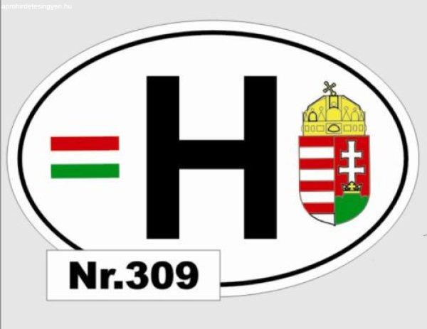 H címeres kicsi ovál – 309