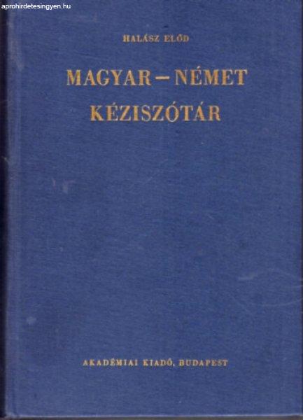 Magyar - német kéziszótár - Halász Előd