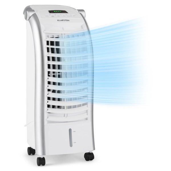 Klarstein Maxfresh, ventilátor, léghűtő, 4 v 1, 6L, 65W, távirányító, 2
x jégcsomag