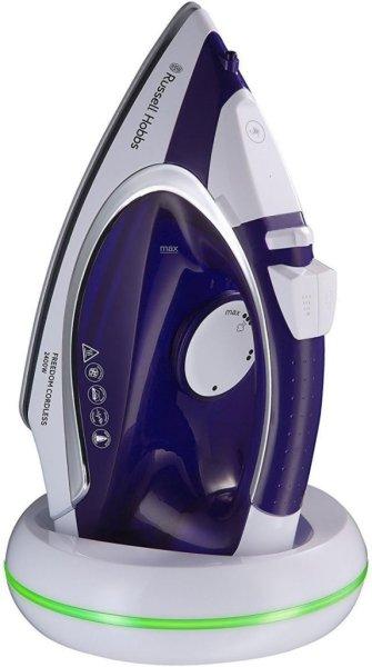 Russell Hobbs 23300-56 Supreme Steam vezeték nélküli vasaló, 2400W, kerámia
vasalótalp, 300ml víztartály - fehér/kék 1x próbált