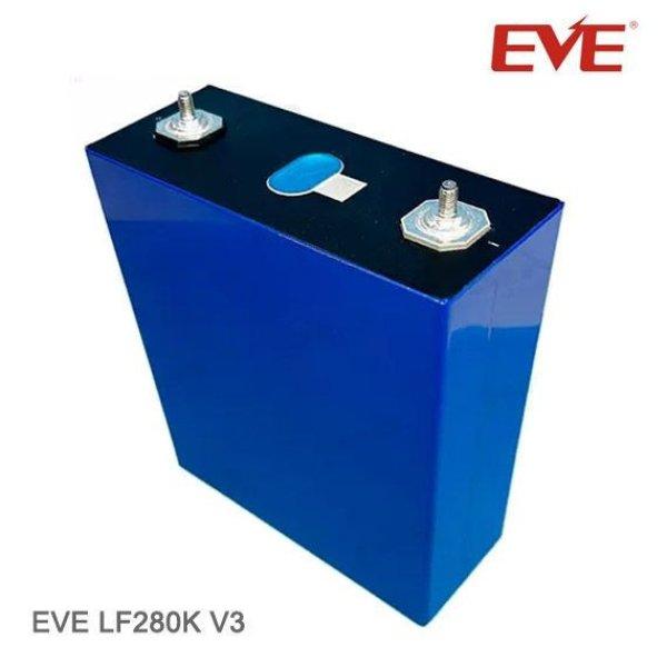 EVE LF280K v3 LiFePO4 280Ah 3,2V-os prizmatikus akkumulátor "A"
osztály