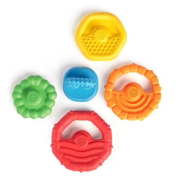 Bright Starts - BABY EINSTEIN Rágóka építőjáték 2in1 Stack & Teethe 0hó+