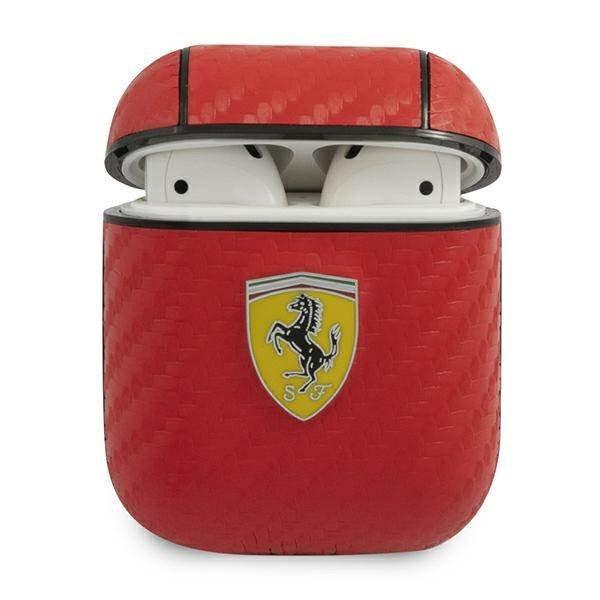 Ferrari FESA2CARE AirPods 1/2 tok piros On Track PU Carbon