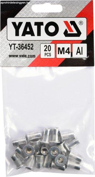 YATO 36452 Szegecsanya M4 Alu 20db/cs YT-36452