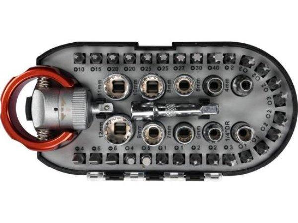 YT-27960 Csavarhúzó bit és dugókulcs készlet 40db-os