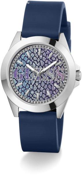 Guess Ladies Blue Silver Tone Analog Watch GW0749L1