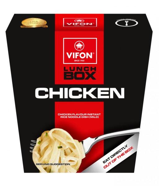 Vifon lunch box csirke ízesítésű instant rizstészta étel dobozban 85g