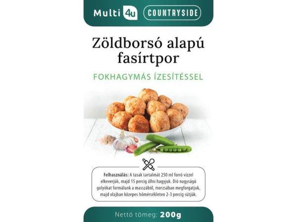 Multi 4u countryside zöldborsó alapú fasírtpor fokhagymás ízesítéssel
200 g