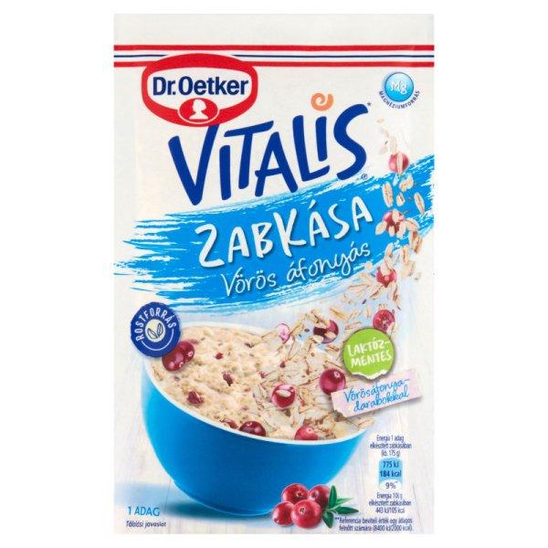 Dr.oetker vitalis zabkása laktózmentes vörösáfonyás 50 g