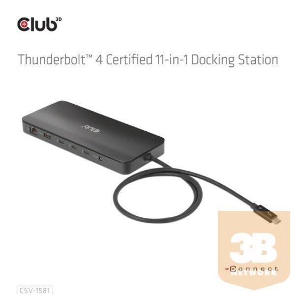 ADA Club3D Thunderbolt 4 Certified 11-in-1 Docking Station