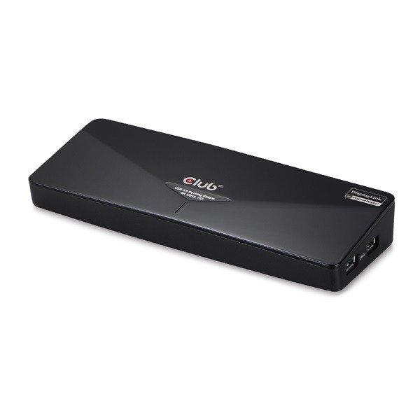 Club 3D Notebook Dokkoló - CSV-3103D (DUAL DISPLAY/4K, 3.2 USB-A to HDMI, DP,
DVI-D, 3xUSB-A, RJ45, 3.5 Jack Audio +Mic)