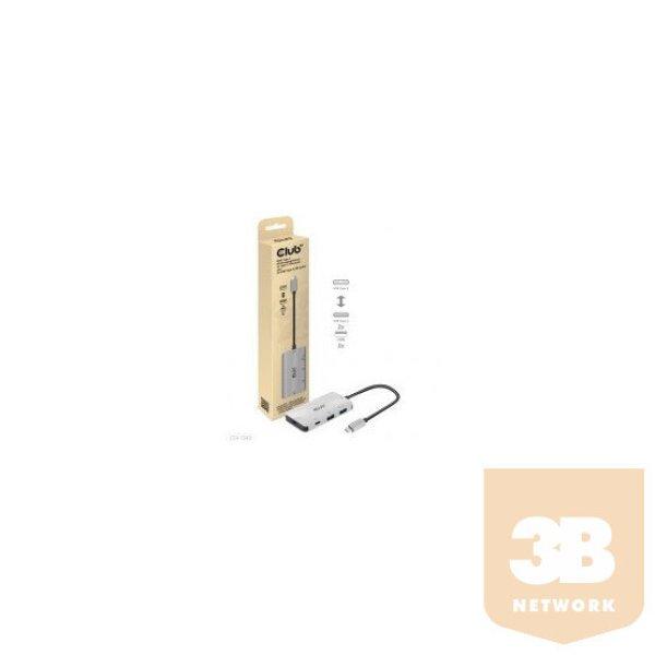 ADA Club3D USB Gen2 Type-C PD Charging Hub to 2x Type-C 10G ports and 2x USB
Type-A 10G ports