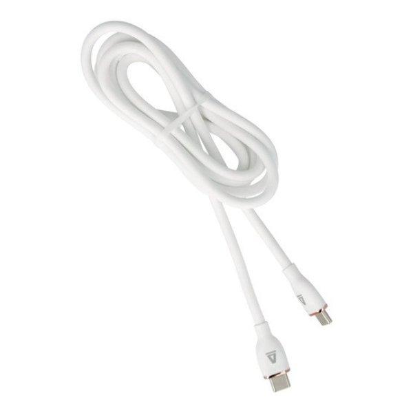 KAB AVAX CB622 CREAMY+ Type C - Type C 60W gyorstöltő kábel,
fehér-roséarany - 1,5m