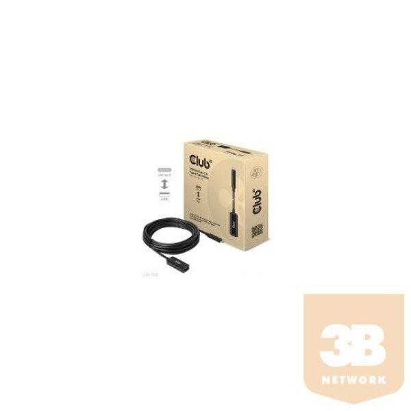 KAB Club3D USB Gen2 Type-C to Type-A Cable 10Gbps M/F 5m/16.4ft