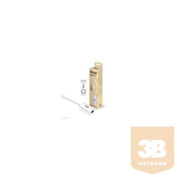 KAB Club3D USB3.2 Gen1 Type-C to Gigabit Ethernet Adapter M/F