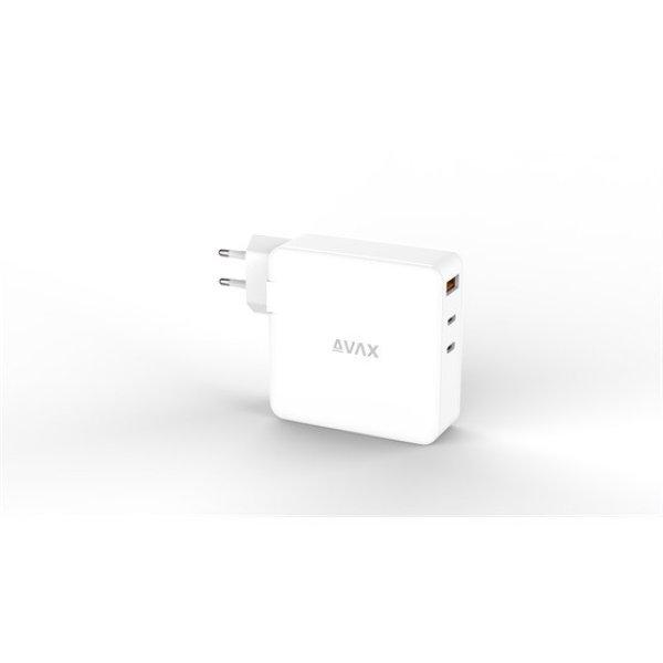 CHG AVAX CH921W PRIME 140W GaN gyors hálózati töltő 2x Type C (PD 3.1)+USB A
30W, fehér