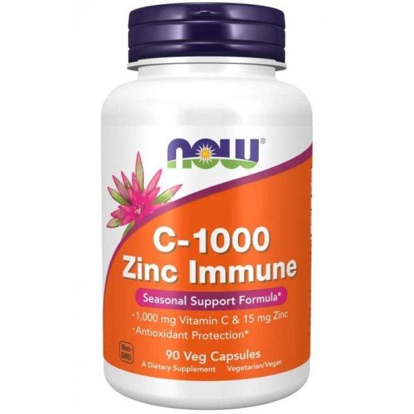 NOW C-1000 ZINC IMMUNE KAPSZULA 90 db