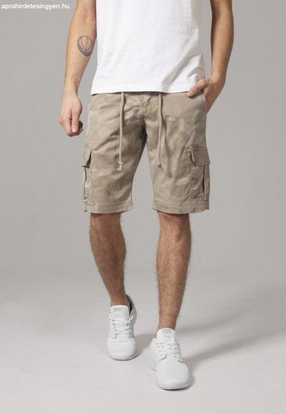 Urban Classics Camo Cargo Shorts sand camouflage