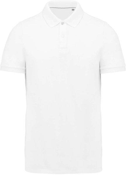 Férfi rövid ujjú galléros piké póló, SUPIMA pamutból, Kariban KA2000,
White-XL