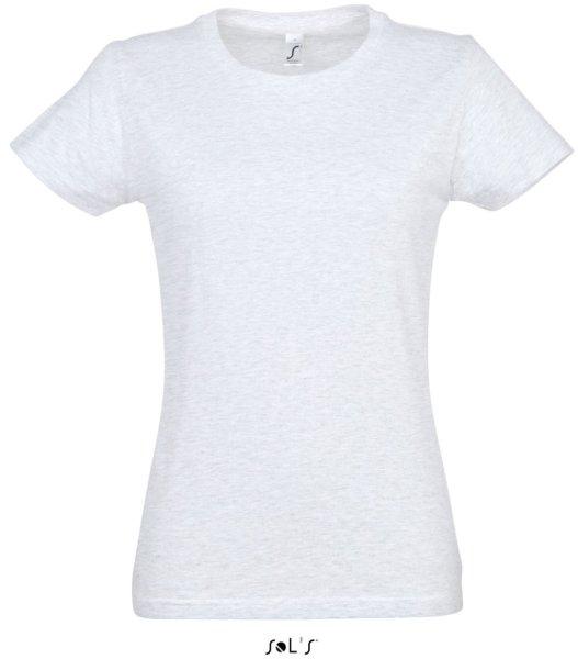 Női IMPERIAL környakú rövid ujjú póló, SOL'S SO11502, Ash-3XL