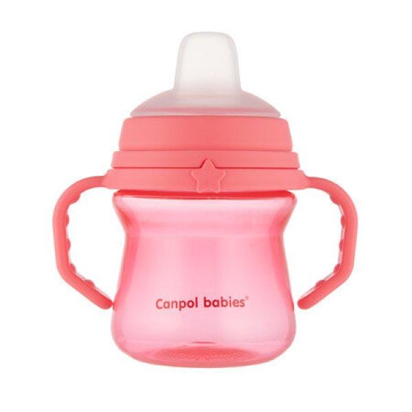 Canpol Babies FirstCup itatópohár szilikonos ivócsőrrel 150ml 6h -
Rózsaszín