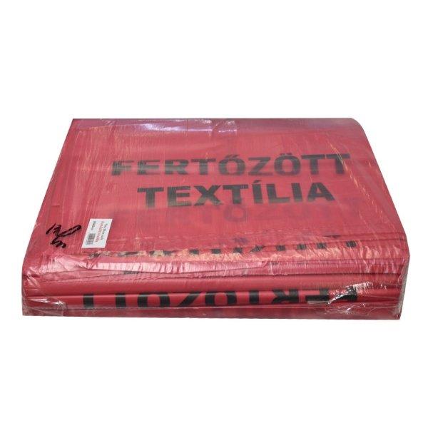 Hulladékgyűjtő zsák „Fertőzött textília” 400 + 2 x 180 x 1100 mm
piros