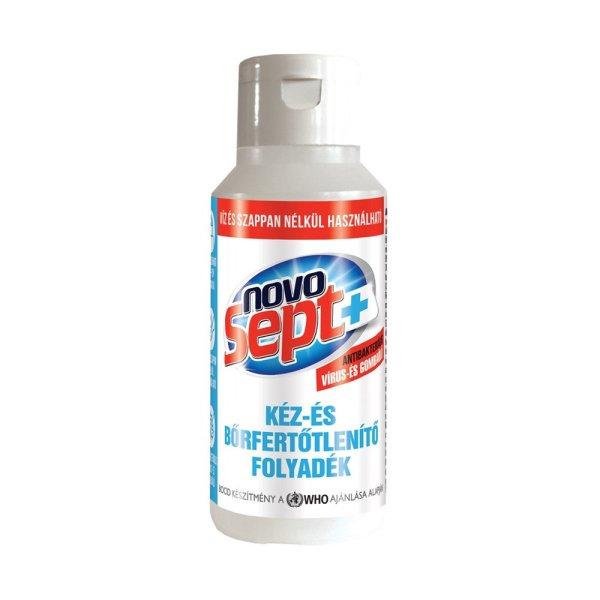 Kéz- és bőrfertőtlenítő 120 ml., visszazárható flip-top kupakkal
Novosept