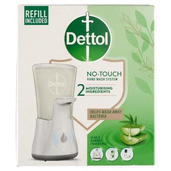 Folyékony szappan adagoló, szenzoros, Aloe Vera és E vitamin utántöltővel,
DETTOL