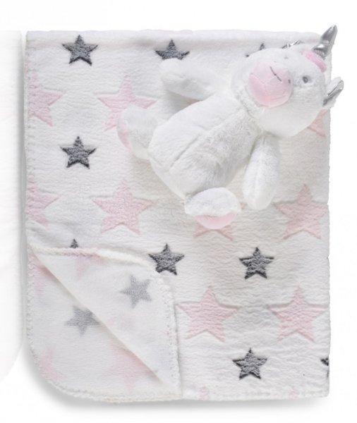 Cangaroo wellsoft takaró 90x75 cm plüss játékkal unikornis 